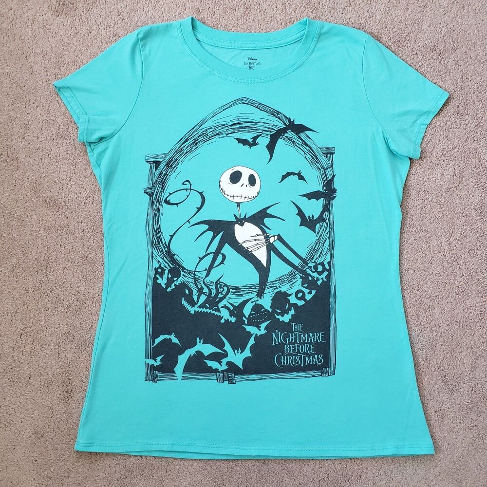 The Nightmare Before Christmas Jack Storybook Frame Graphic Tee Mint G Juniors M